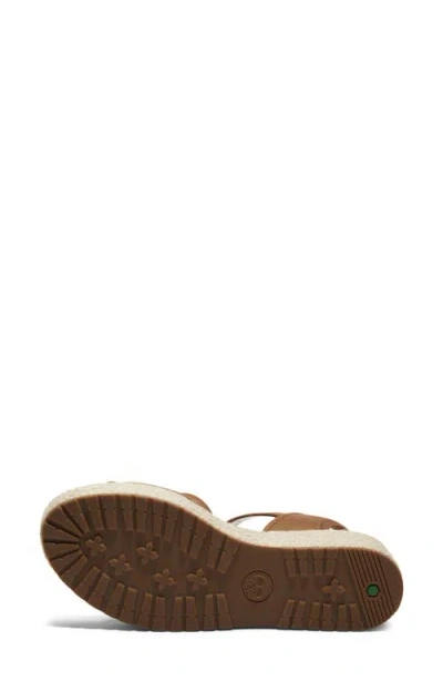 Timberland Santorini Sun Espadrille Sandal In Rust Full Grain