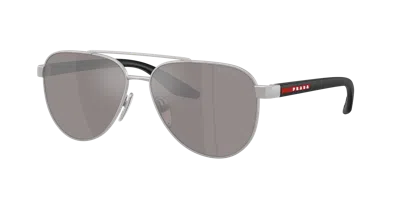 Prada Linea Rossa Man Sunglass Ps A52s In Gray