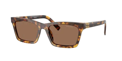 Miu Miu Sunglasses In Dark Brown