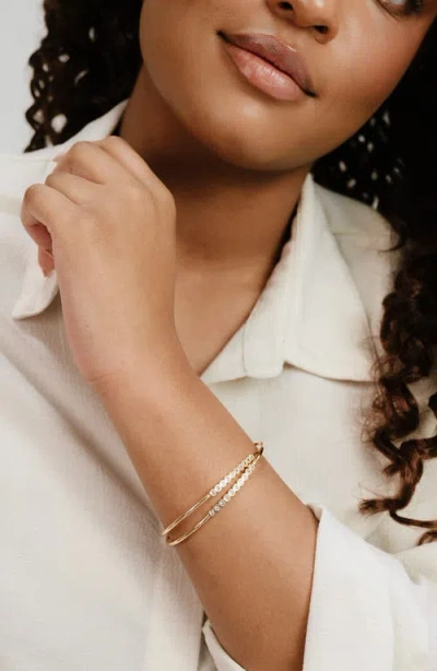 Ettika Double Take Set Of 2 Cuff Bracelets In Gold