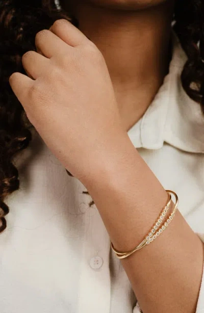 Ettika Double Take Set Of 2 Cuff Bracelets In Gold