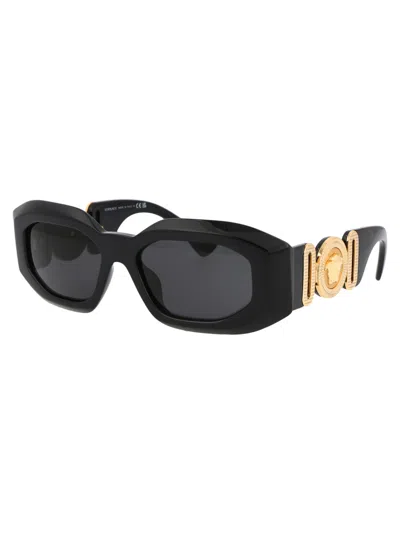 Versace 0ve4425u Sunglasses In Gb1/87 Black