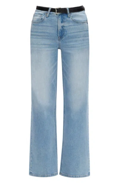 Bayeas High Waist Straight Leg Jeans In Swiss Bluednu