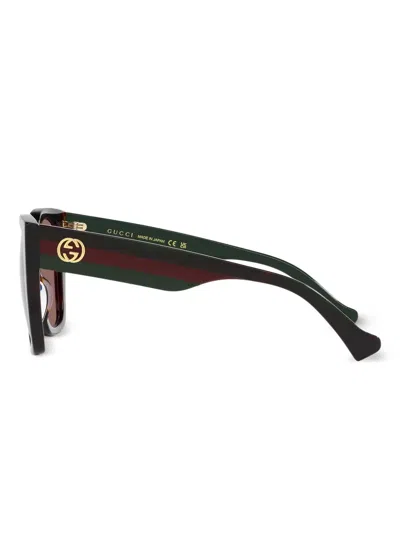 Gucci Gg1300s 002 Square Sunglasses In Brown
