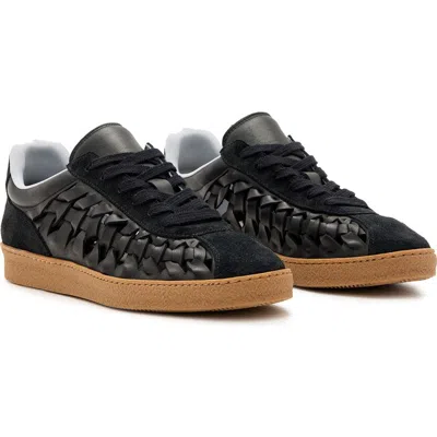 Allsaints Velma Woven Sneaker In Black