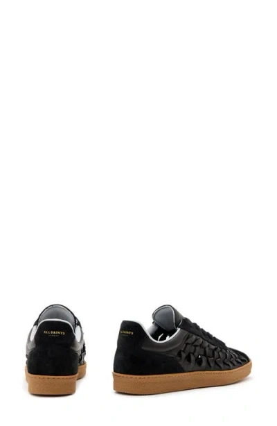 Allsaints Velma Woven Sneaker In Black