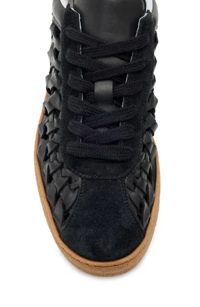 Allsaints Velma Woven Sneaker In Black