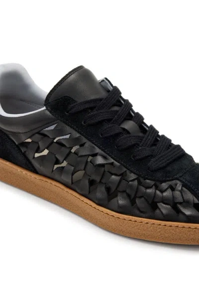 Allsaints Velma Woven Sneaker In Black