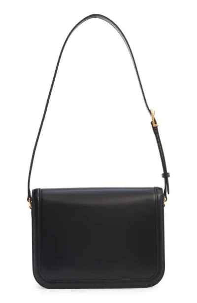 Valentino Garavani 9to5 Leather Shoulder Bag With Vlogo Signature Closure In Black