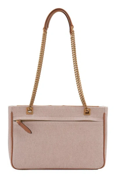 Valentino Small Tote Bag Chain Strap In 9qr Natural Tobacco/spice