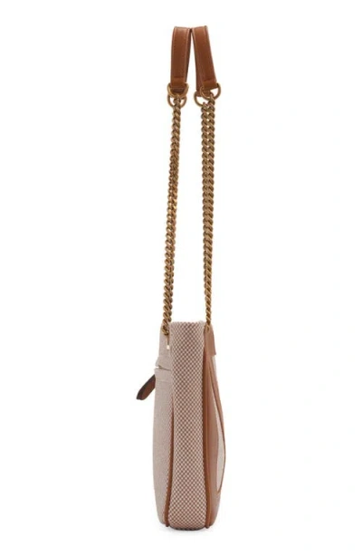 Valentino Small Tote Bag Chain Strap In 9qr Natural Tobacco/spice