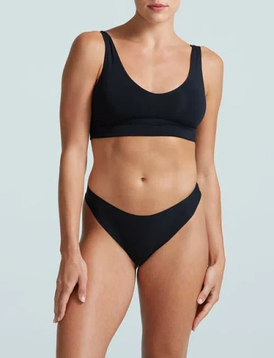 Commando Butter Mid-rise Thong 3-pack Gp201 In Black
