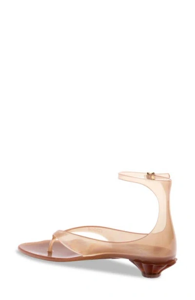 Chloé Chloe Women Biscuit Tpu Chloe Jelly Thong Sandals In Brown