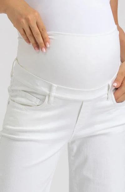 Pietro Brunelli Maternity Wide Leg Maternity Jeans In White
