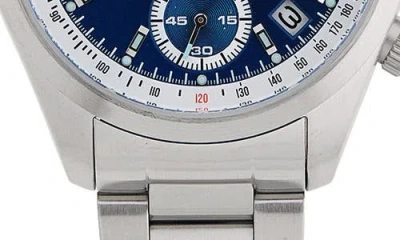 Out Of Order Sporty Chronograph Bracelet Watch, 40mm In Blue