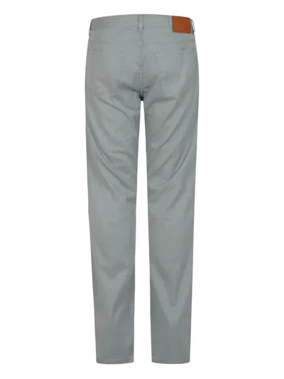 Canali Belt Loop Track Pants In Grey