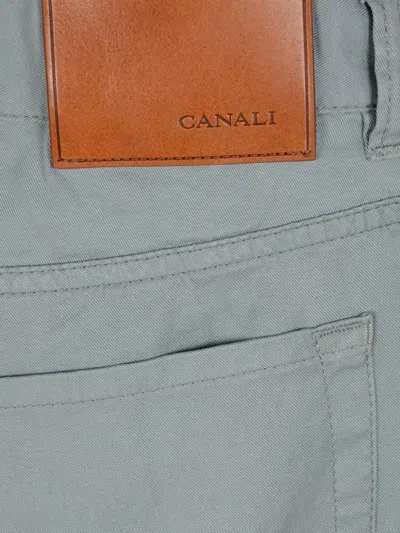 Canali Belt Loop Track Pants In Grey