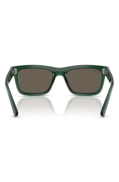 Ray Ban Ray-ban Kids' 49mm Rectangular Sunglasses In Transparent Green