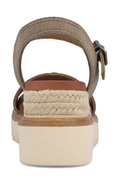 Mia Women's Ophidia Round Toe Wedge Sandals In Taupe