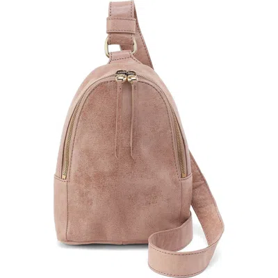 Hobo Fern Leather Sling Bag In Hazel