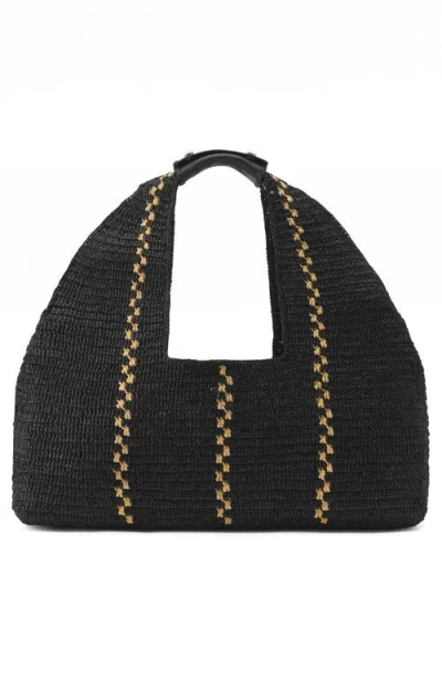 Helen Kaminski Euphoria Tote Bag In Charcoal/natural