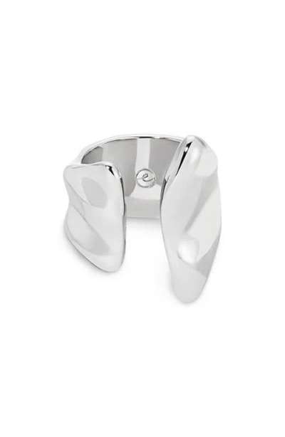 Ettika Liquid Luxe Open Ring In Silver