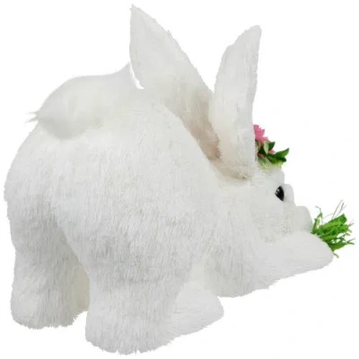 Northlight Easter Rabbit With Carrot Figurine In White