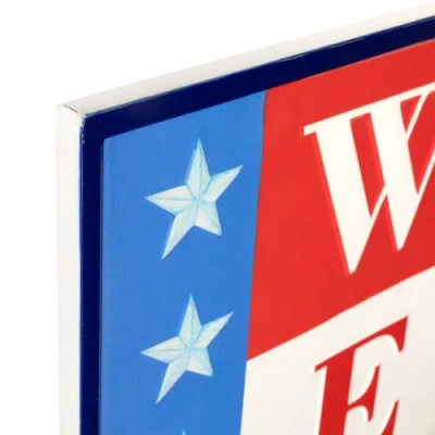 Northlight Americana Welcome Porch Sign In Red