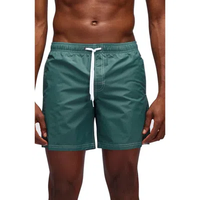 Sundek Regular Fit 14 Board Shorts In Camo Green