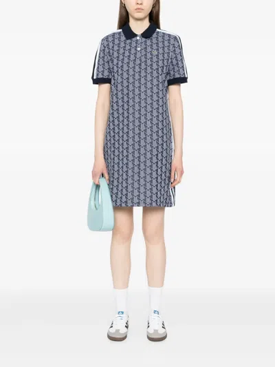 经典LOGO提花POLO领连衣裙