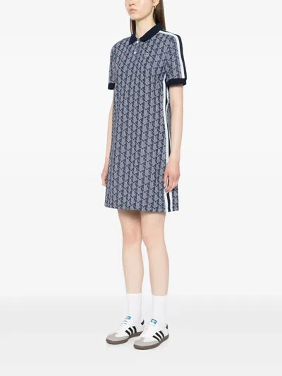 经典LOGO提花POLO领连衣裙