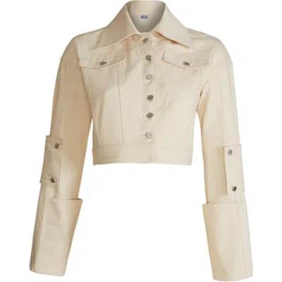 Jendue Davidson Cross Jacket In Ecru