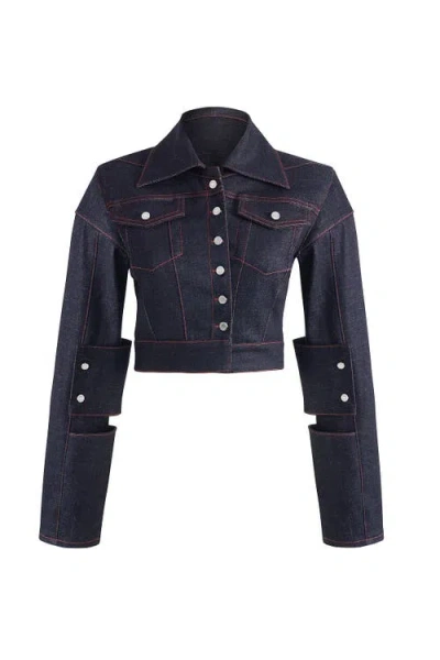 Jendue Davidson Cross Jacket In Ecru