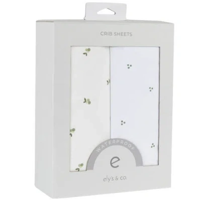 Ely's & Co. Patent Pending Waterproof Crib Sheet In Sage Berry