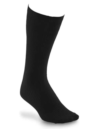 Harbor Bay By Dxl 3-pk Non-elastic Crew Socks In Black