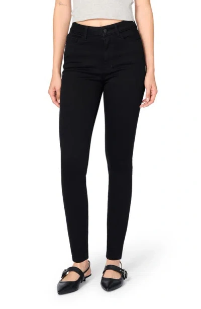 Warp & Weft Warp+weft Mxp High Waist Skinny Jeans In Raven