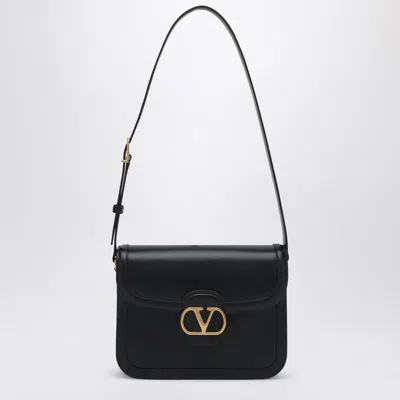 Valentino Garavani 9to5 Leather Shoulder Bag With Vlogo Signature Closure In Black