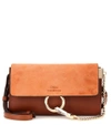 CHLOÉ Faye Mini leather and suede shoulder bag
