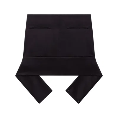 Courrèges Belted Mini Skirt In Black
