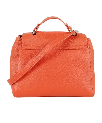 Orciani Small Sveva Logo Shoulder Bag In Red