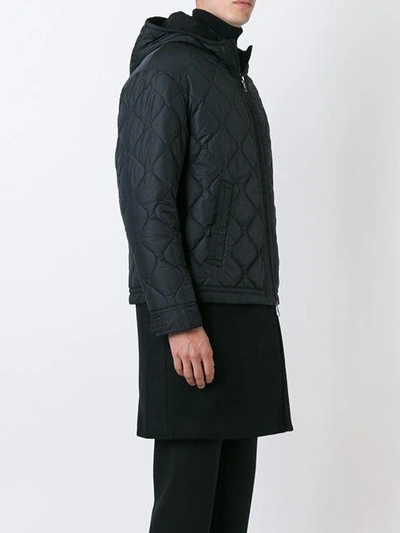 Shop Neil Barrett Padded Jacket Coat In Black