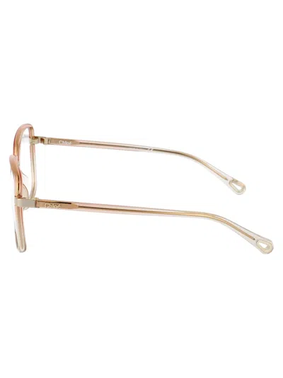 Chloé Oversize Transparent-effect Glasses In White