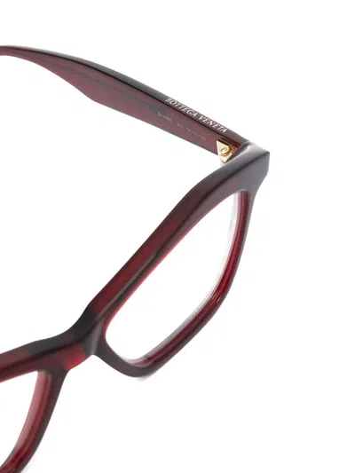 Bottega Veneta Angular Cat-eye Frames In Red