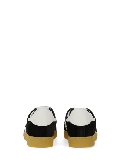 Msgm Retro Suede Sneakers For Men In Black