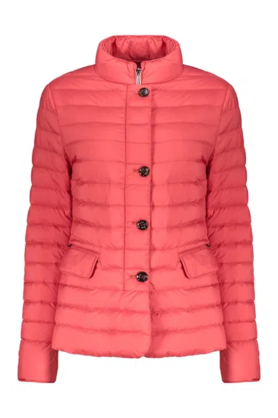 Moorer Short Down Jacket In Red