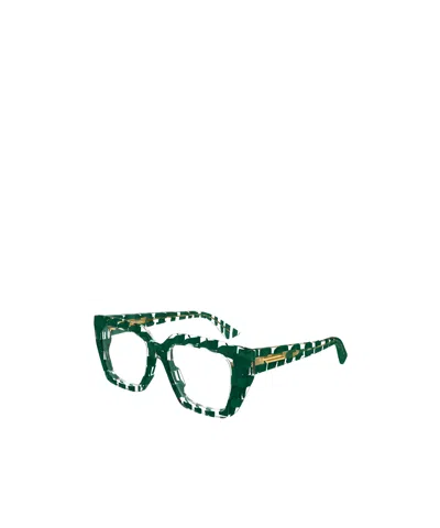 Bottega Veneta Rectangular Flat Mirror In Green