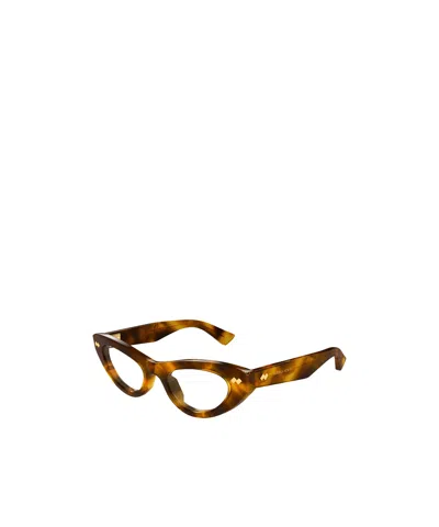 Bottega Veneta Bv1354o Linea Ribbon 002 Havana Glasses In Brown