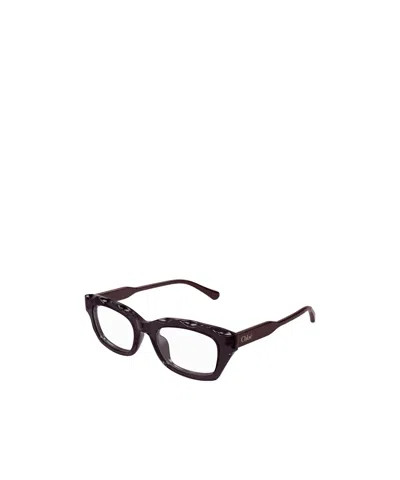 Chloé Eyewear Square-frame Glasses In Brown