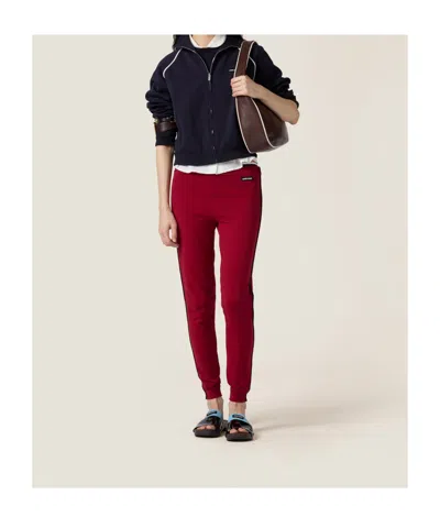 Miu Miu Long Sleeve Zip Up Bomber With Turtle Neck In Black