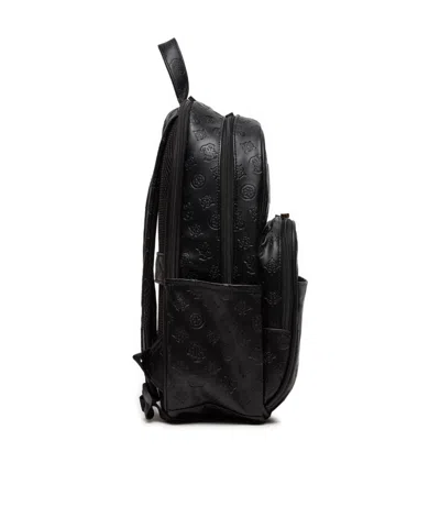 Guess Logo Backpack In Black